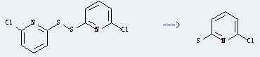 The 2(1H)-Pyridinethione, 6-chloro- could be obtained by the reactant of 2-Chloropyridinyl 6-disulfide